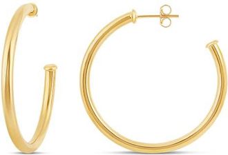 SHYMI Thin Tube Hoop Earrings in Gold at Nordstrom