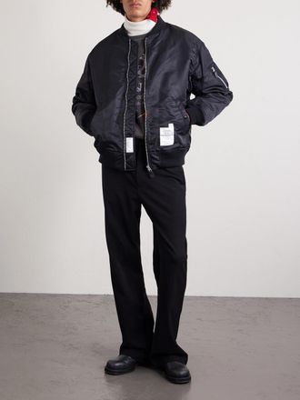 Neighborhood MA-1 Appliqu&eacute;d Padded Twill Bomber Jacket