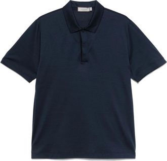 Canali Polo MC Marino - Heren - Polos - Blauw - L - Katoen - Tops