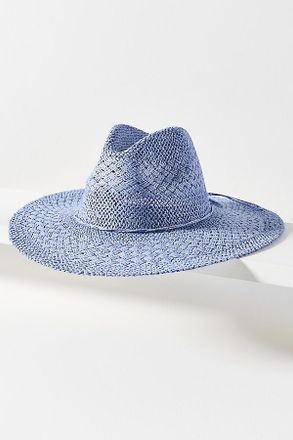Anthropologie Woven Straw Fedora Hat