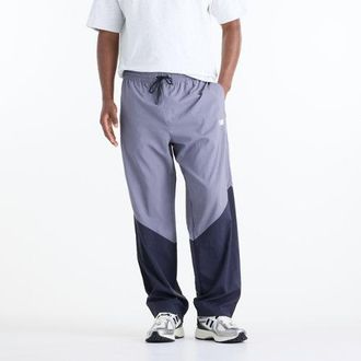 New Balance Uomo Sport Legacy Pant in Grigio/Blu, Nylon, Taglia 2XL