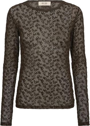 Mos Mosh Blouses & Shirts - Dames - Longsleeves - Bruin - L - Tops