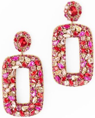 Deepa Gurnani Libi Drop Earrings in Fuchsia at Nordstrom