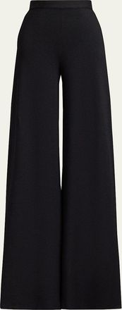 Ralph Lauren Beonca Stretch Viscose Wide-Leg Pants