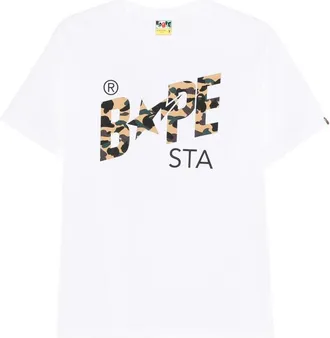 A Bathing Ape Round-neck Logo-print T-shirt
