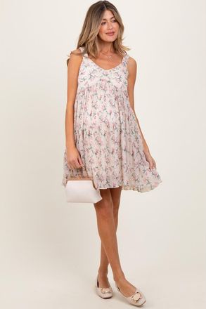 Pinkblush Floral Plisse Texture Mini Dress at Nordstrom, Size Medium