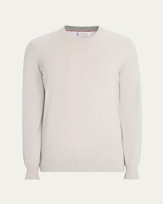 Brunello Cucinelli Mens Cashmere Crewneck Sweater
