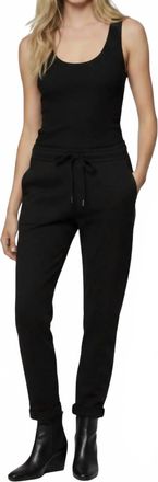 Majestic Filatures French Terry Drawstring Pants In Black