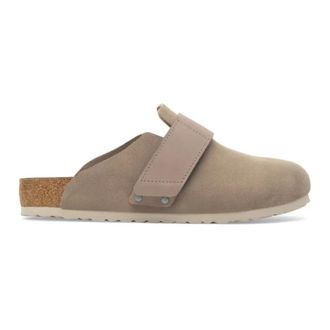 Birkenstock Schoenen, Heren, Grijs, 44 EU, Suède, Taupe Muiltje met orthopedisch comfort
