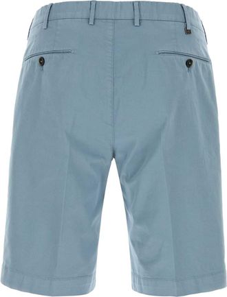 Pantaloni Torino Mens Stretch Cotton Bermuda Shorts Blue Elastane Bermudas