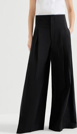 Brunello Cucinelli Maxi trousers in Black at Nordstrom, Size 40 It