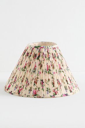 Anthropologie Ruched Empire Printed Lampshade