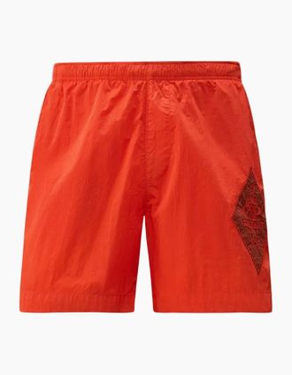 C.P. Company Mens Eco-Chrome R Swim Shorts - Red - Size: 34/32
