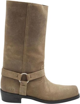 Golden Goose High Biker Boots - Dames - Cowboylaarzen - Beige - 40 EU - Leer - Schoenen