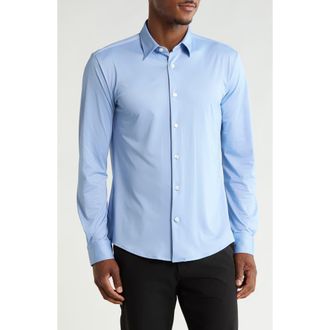 BOSS Slim Fit Roan Kent Button-Up Shirt in Light Blue at Nordstrom Rack, Size Xx-Large