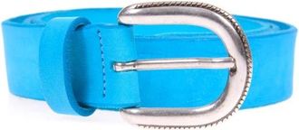 Daniele Alessandrini Belts - Heren - Riemen - Blauw - 95 CM - Leer - Accessoires
