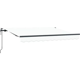 vidaXL Toldo Retr&aacute;ctil Blanco 350 X 200 Cm Poli&eacute;ster, Aluminio Vidaxl