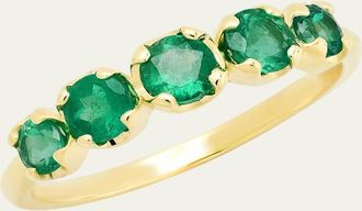 Jennifer Meyer 18k Graduated Emerald Ring