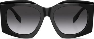 Burberry Sunglasses Madeline geometric-frame sunglasses - unisex - Acetate - 55 - Black
