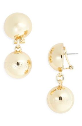 Carolina Herrera Ball Drop Earrings in Gold at Nordstrom