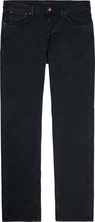 Nudie Jeans Lean Dean Slim-leg Stretch-denim Jeans - Black - 38 (W38 / Xxl)