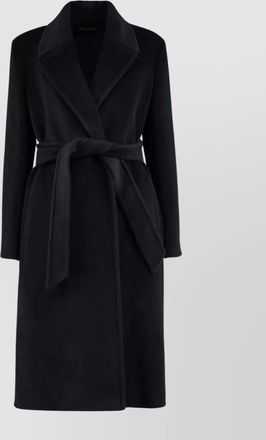 Max Mara virgin wool coat with coordinated waist belt