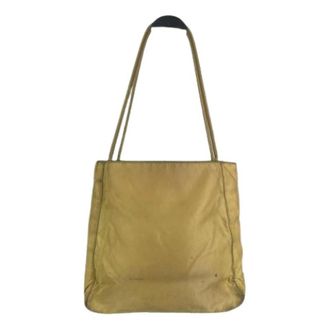 Prada Pre-owned Tote Bags, female, Yellow, Size: ONE SIZE Pre-owned Vintage Tote Bag