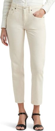 Ralph Lauren Relaxed Tapered Ankle Jeans In Mascarpone Cream Wash