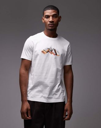 Paul Smith Paul Smith - T-shirt bianca con grafica di fiammiferi-Bianco
