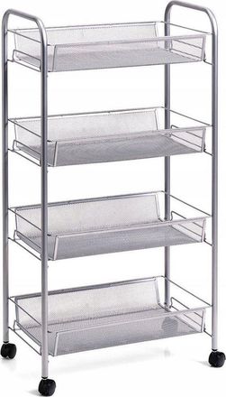 ZELLER Organizador Universal Plateado Sobre Ruedas Dise&ntilde;o Zeller