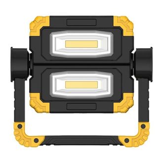 OEM L&aacute;mpara De Reflector Para Sitio De Construcci&oacute;n Recargable: Luz De Trabajo Port&aacute;til Led De 20 W, 2 Cob 2000 L&uacute;menes Iluminaci&oacute;n Port&aacute;til Inal&aacute;mbrica C
