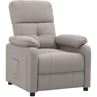 vidaXL Sill&oacute;n Reclinable De Tela Gris Taupe Vidaxl