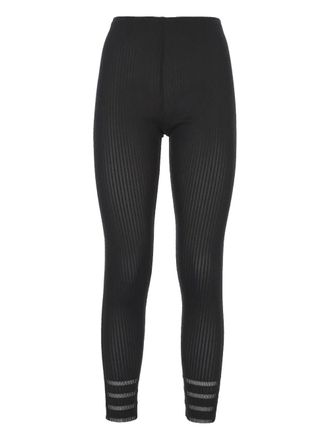 Pleats Please Issey Miyake ribbed leggings - Black