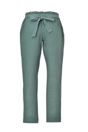 Guadalupe Design Venus Linen Pants In Mint