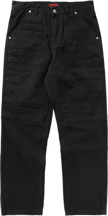 Pleasures Jeans con ricamo - Nero