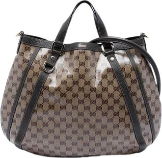 Gucci Pre-owned Abbey Satchel - Dames - Vintage Handtas - Bruin - ONE Size - Vintage