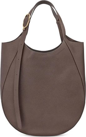 Longchamp Le Foulonné XL leather tote bag - women - Leather/Recycled Polyester - One Size - Brown