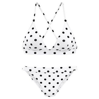 Lascana Triangelbikini van piqu&eacute;-structuurstof