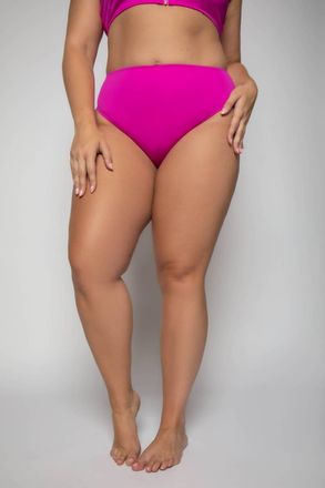 Good American Compression Swim Brief In Fuschia Pink