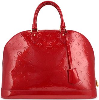 Louis Vuitton large Alma handbag - women - Patent Leather - One Size - Red