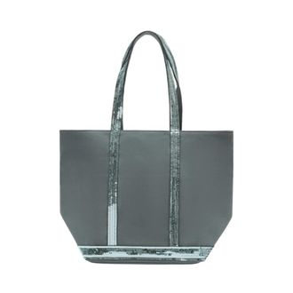 Vanessa Bruno Canvas M Zipped Cabas Tote - female - Vanessa Bruno - Shopping Bags - Gray - ONE SIZE - Bags