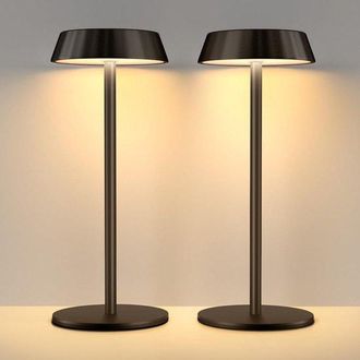 OEM L&aacute;mpara Mesita Noche, L&aacute;mpara Mesita Noche Inal&aacute;mbrica T&aacute;ctil 3 Colores Regulables, 2 Unidades