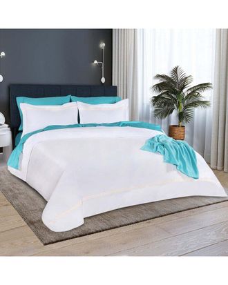 Superior Egyptian Cotton 1000 Thread Count Embroidered Duvet Cover Set