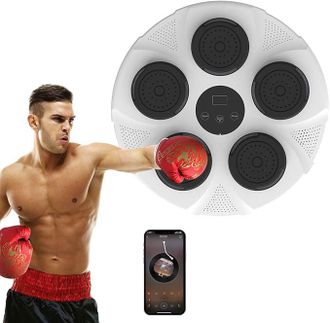 OEM M&aacute;quina De Boxeo De M&uacute;sica Boxer De M&uacute;sica Inteligente Bluetooth M&aacute;quina De Boxeo Electr&oacute;nica Port&aacute;til Montado En La Pared Con Guantes De Boxeo Probad