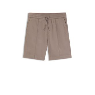 HUGO BOSS Straight-fit shorts in a linen blend