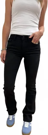 Flying Monkey Mid Rise Bootcut Jean In Black