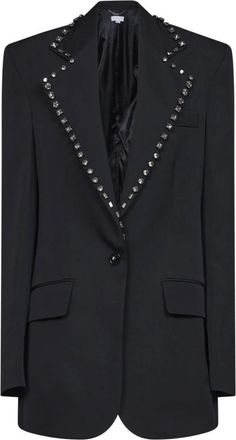 Stella McCartney Enkelrijig wollen blazer - Dames - Blazers - Zwart - L - Wol - Jassen