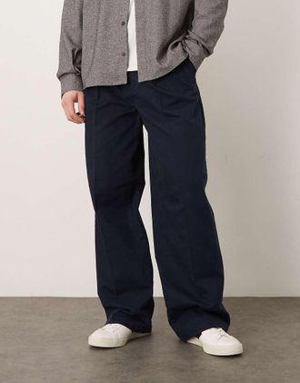 Calvin Klein Jeans Chino dritti anni 90 blu navy