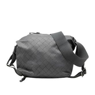 Bottega Veneta Pre-owned Nylon Shoulder Bag - Dames - Pre-owned - Grijs - Maat: ONE Size Nylon