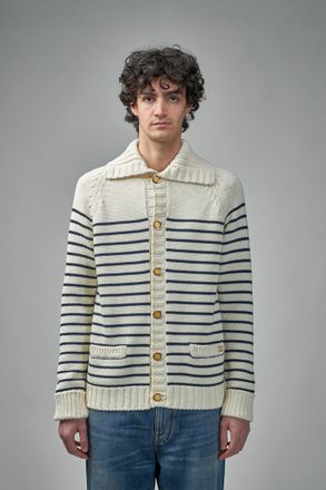 Valentino Striped Cardigan